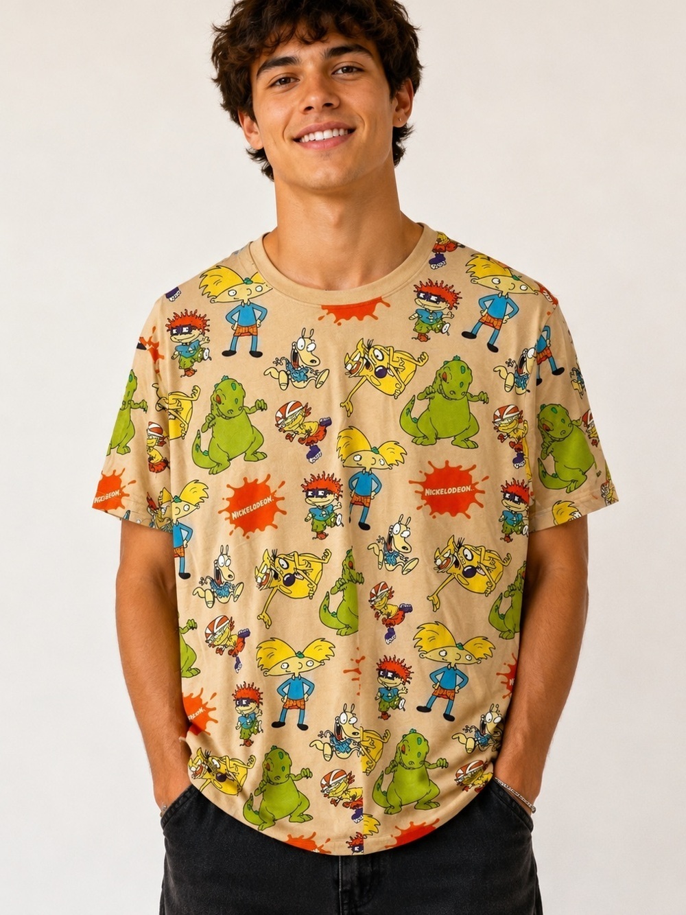 Nickelodeon Y2K Cartoon Character T-Shirt Size Medium